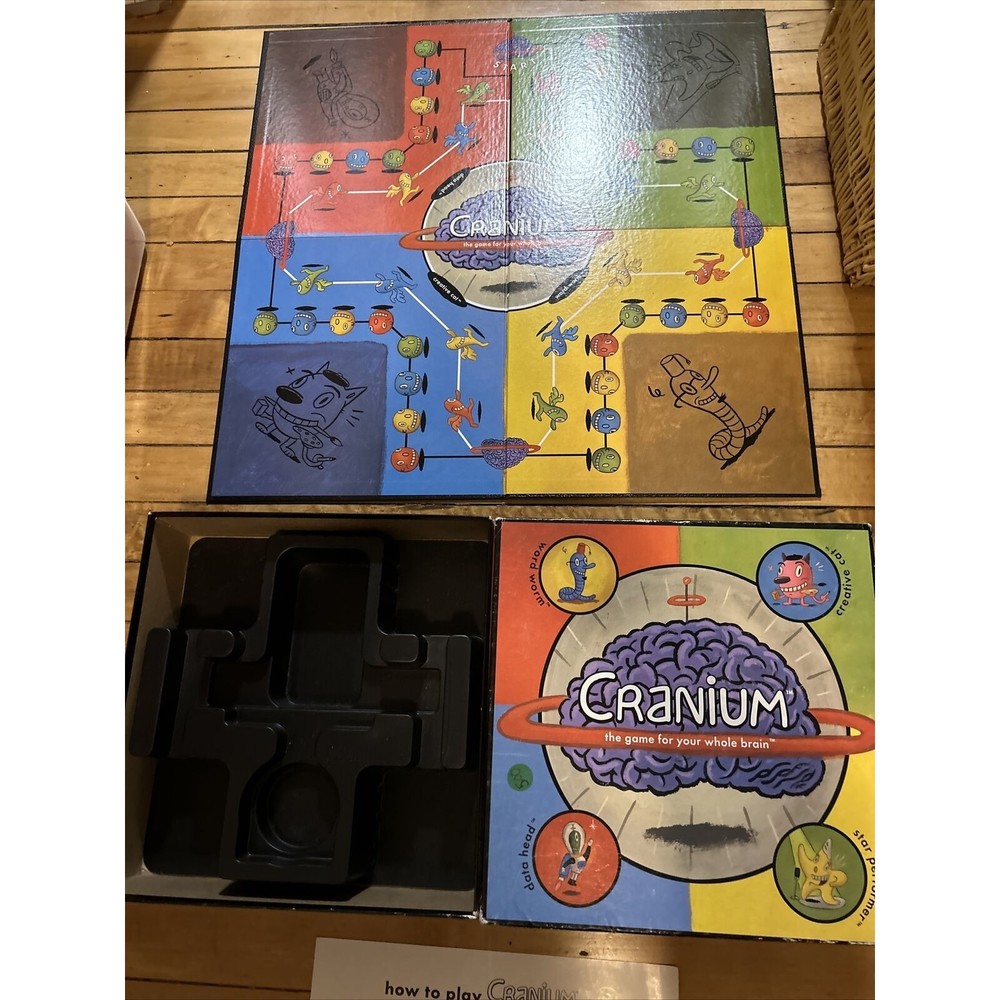 Cranium 1998 Board, Box, Instructions - Replacement Pieces Parts
